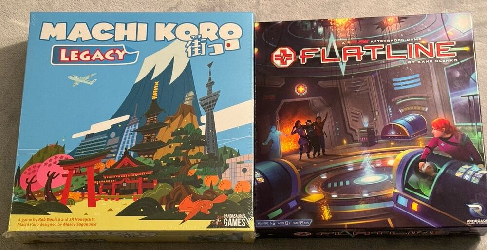 NIB Machi Koro Legacy Board Game New Sealed NIP & Flatline Used Complete Lot